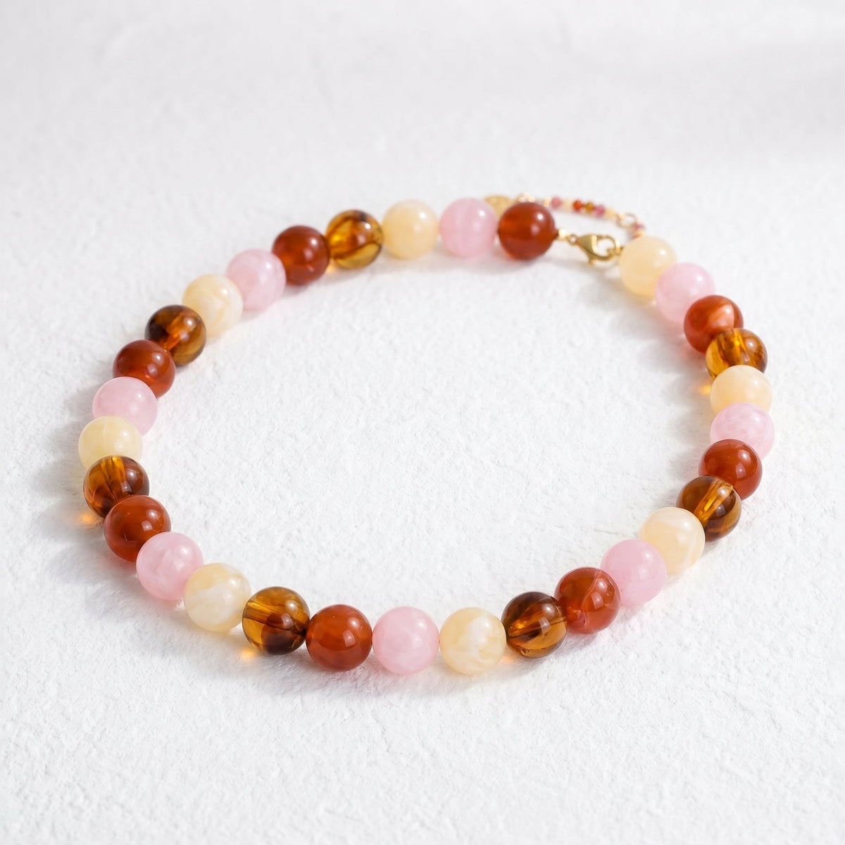 Chunky Rose Beaded Necklace