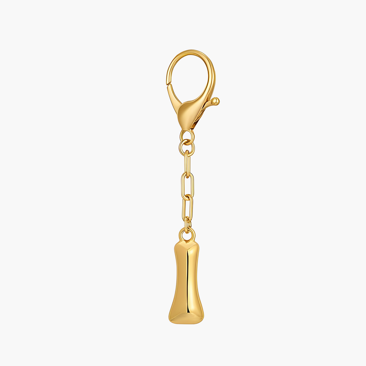 Bubble Letter Initial Keychain & Bag Charm