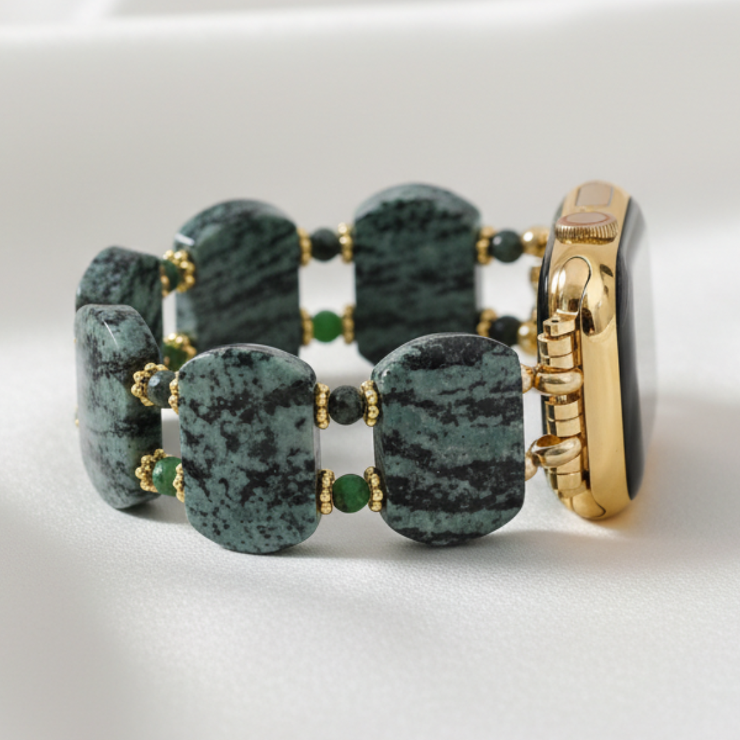 Emerald Moss Taxoite Apple Watch Strap