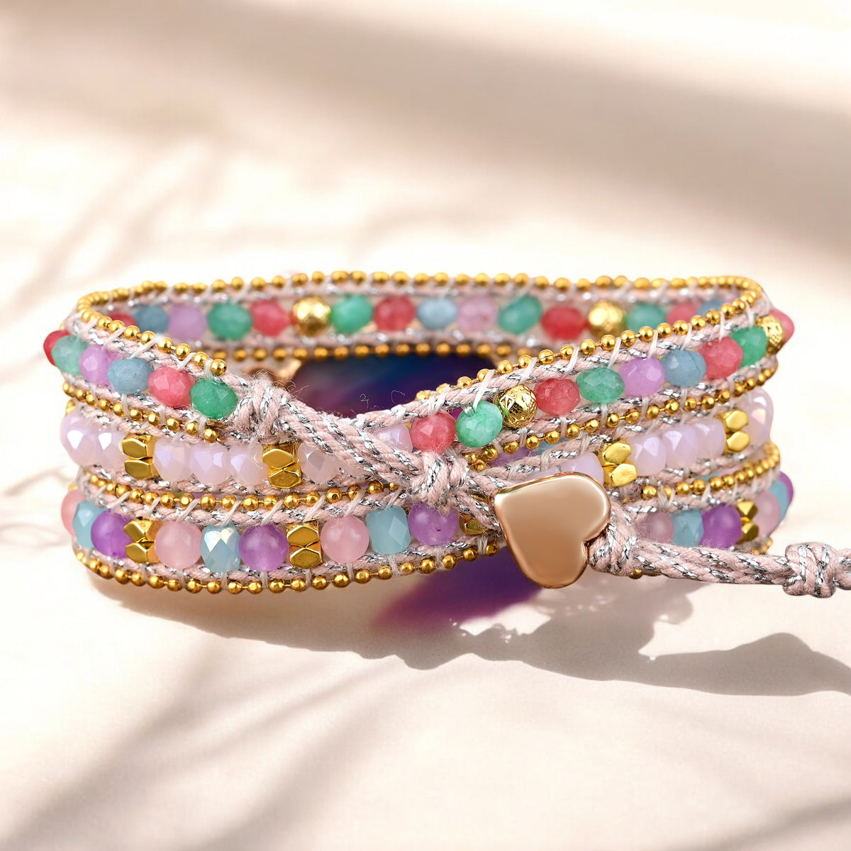 Easter Elegance Wrap Bracelet