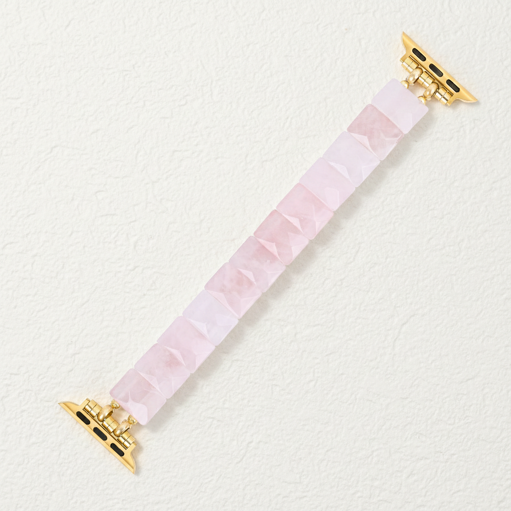 Blush Love Quartz Stretch Apple Watch Strap