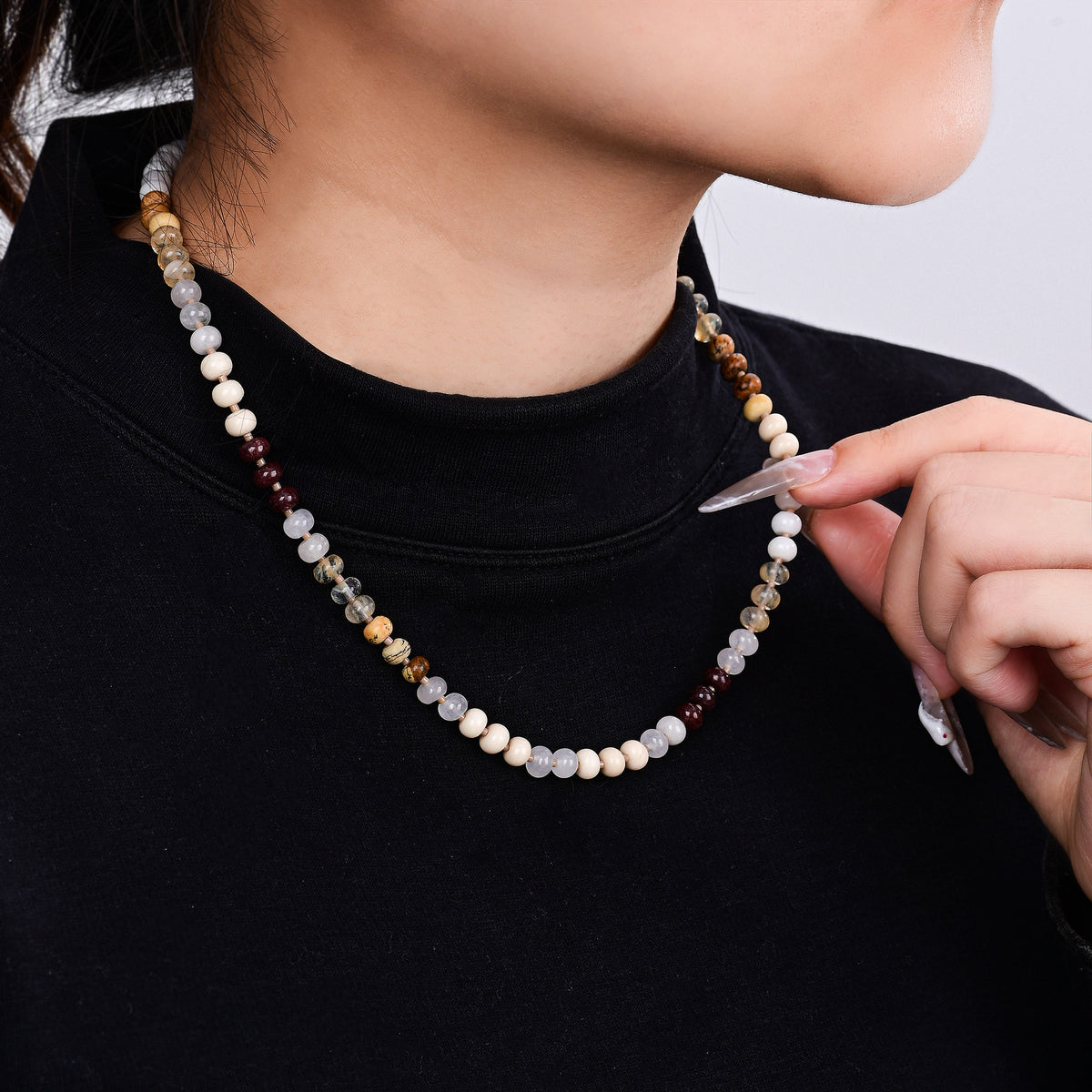 Golden Sand Stone Necklace