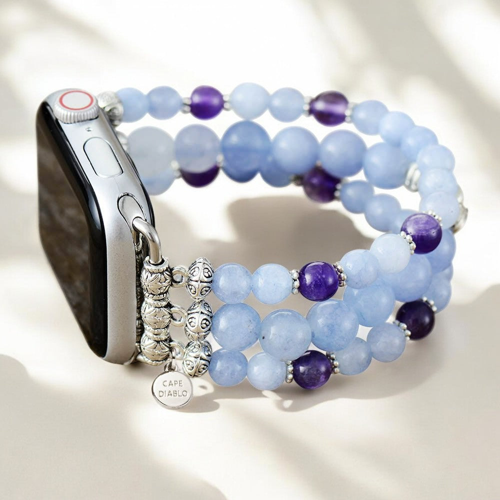 Aquamarine Love Stretch Apple Watch Strap