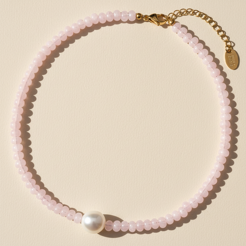 Rose Glow Pearl Necklace