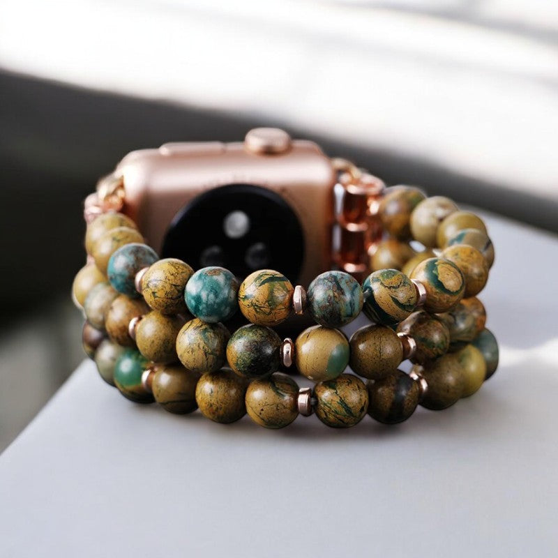 Forest Meadow Draconite Stretch Watch Strap