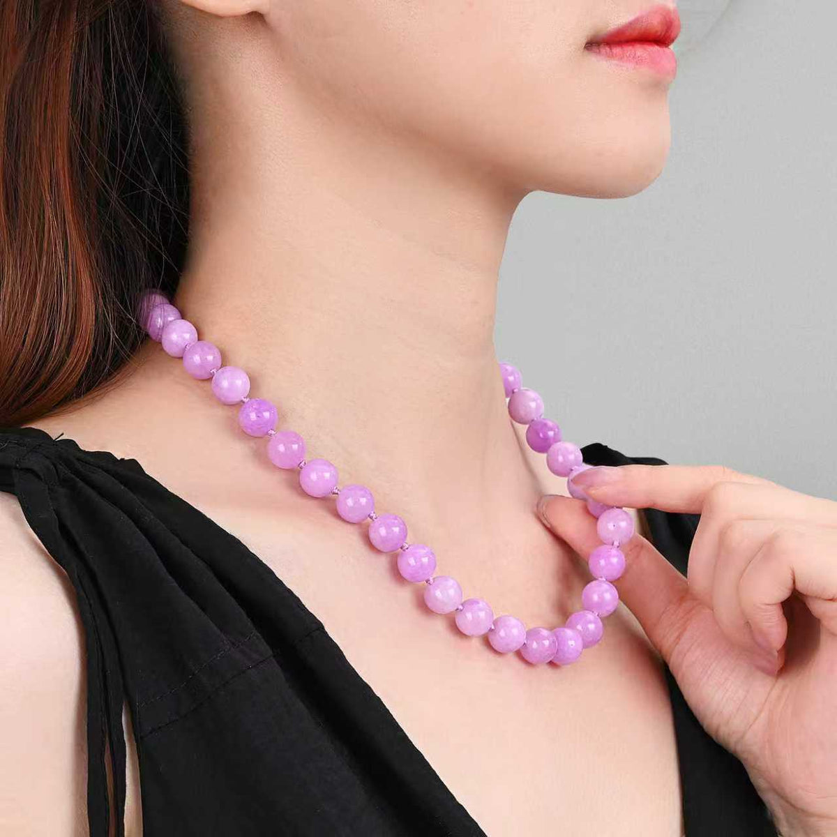 Blissful Lilac Jade Choker Necklace