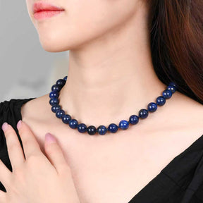 Midnight Lapis Choker Necklace