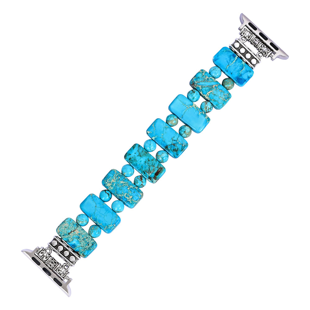Serenity Turquoise Stretch Apple Watch Strap