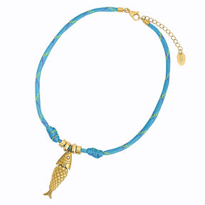 Ocean Voyage Fish Charm Necklace
