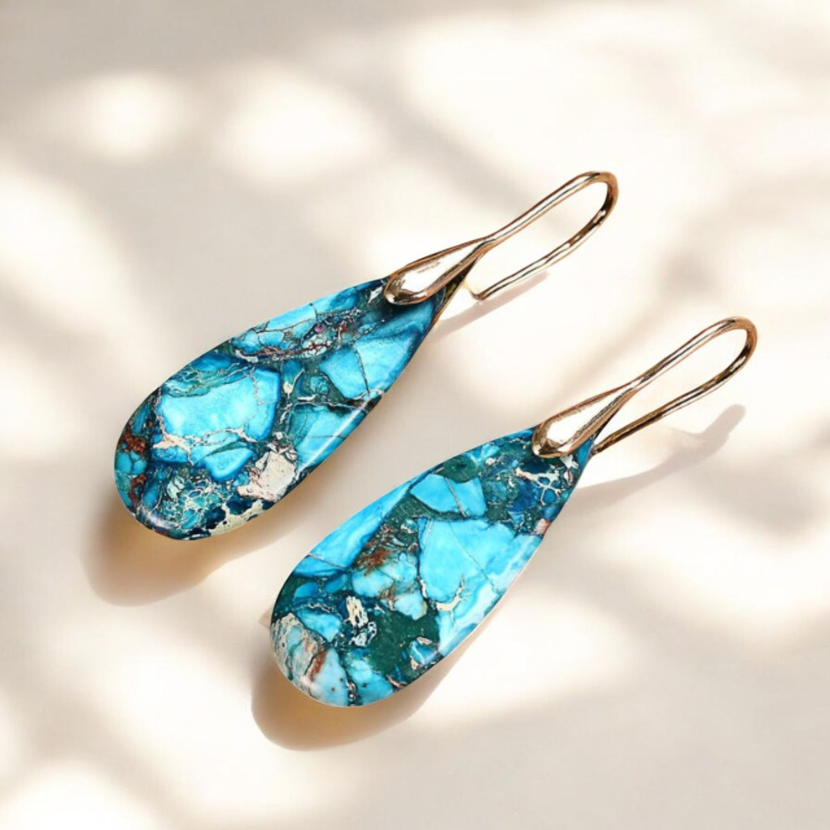 Ocean Energy Protection Teardrop Earrings