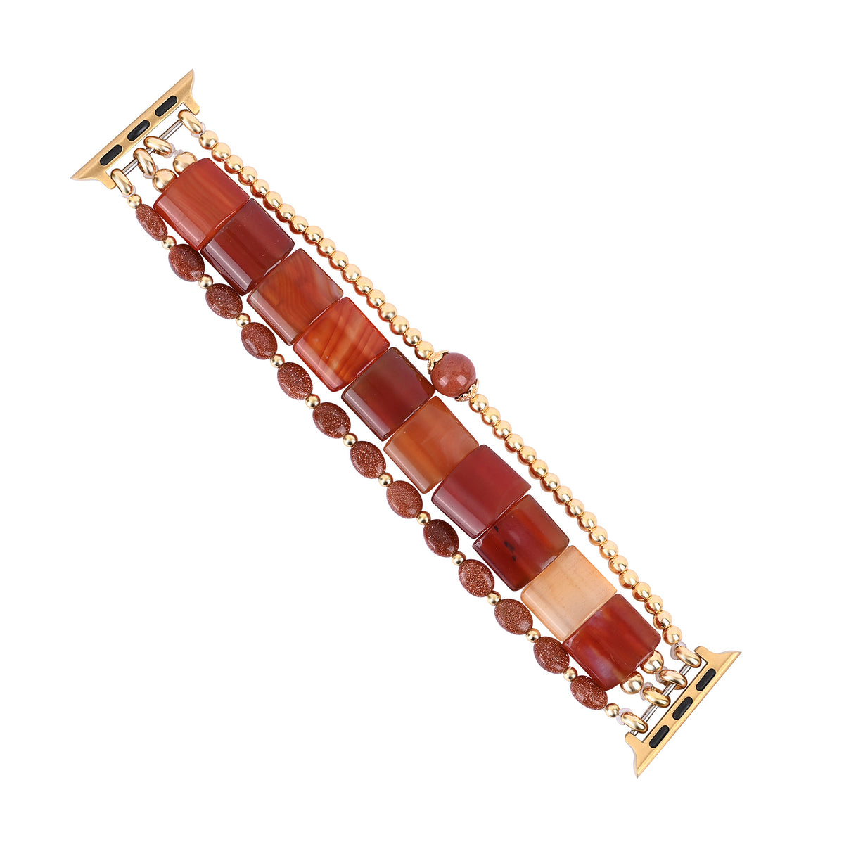 Desert Flame Carnelian Stretch Apple Watch Strap
