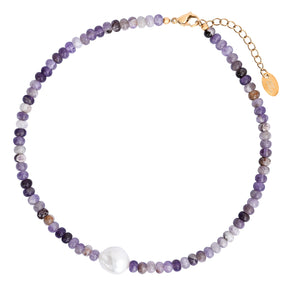 Amethyst Grace Pearl Necklace