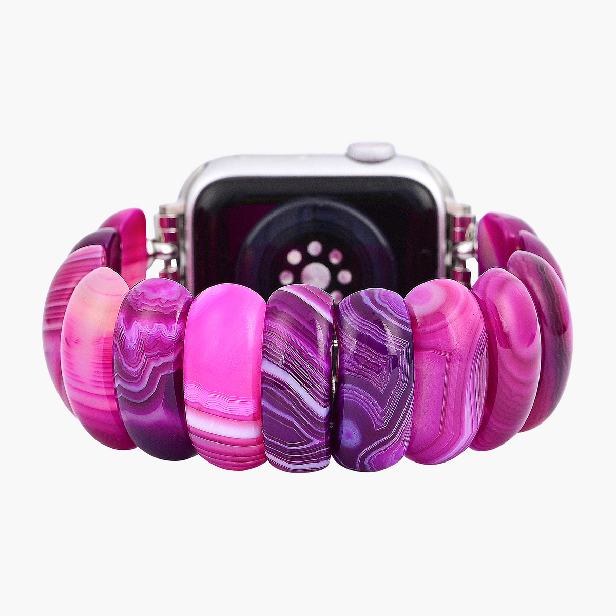 Radiant Orchid Agate Stretch Apple Watch Strap