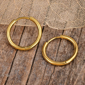 Gleam Gold Hoop Earrings