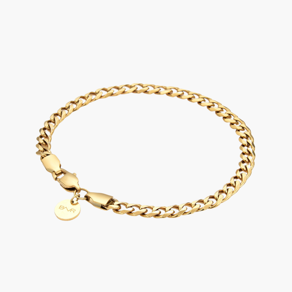 Cuban Bracelet (Gold) 5mm