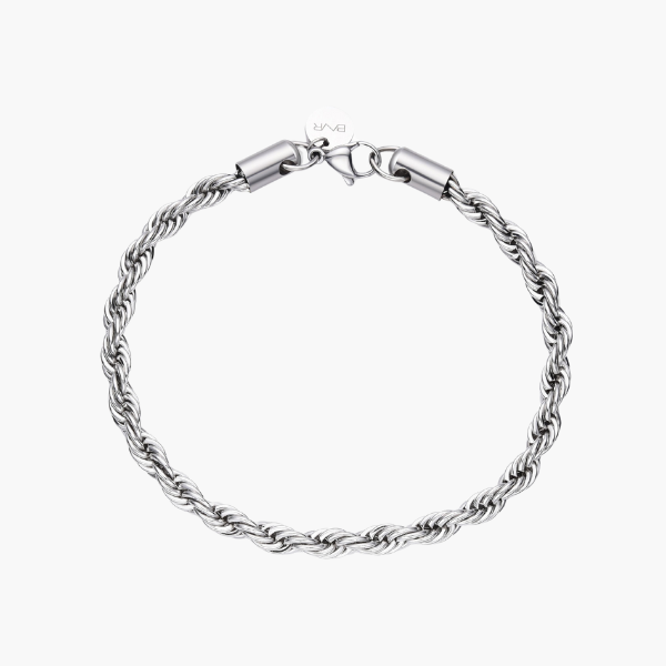 Rope Bracelet (Silver) 5mm