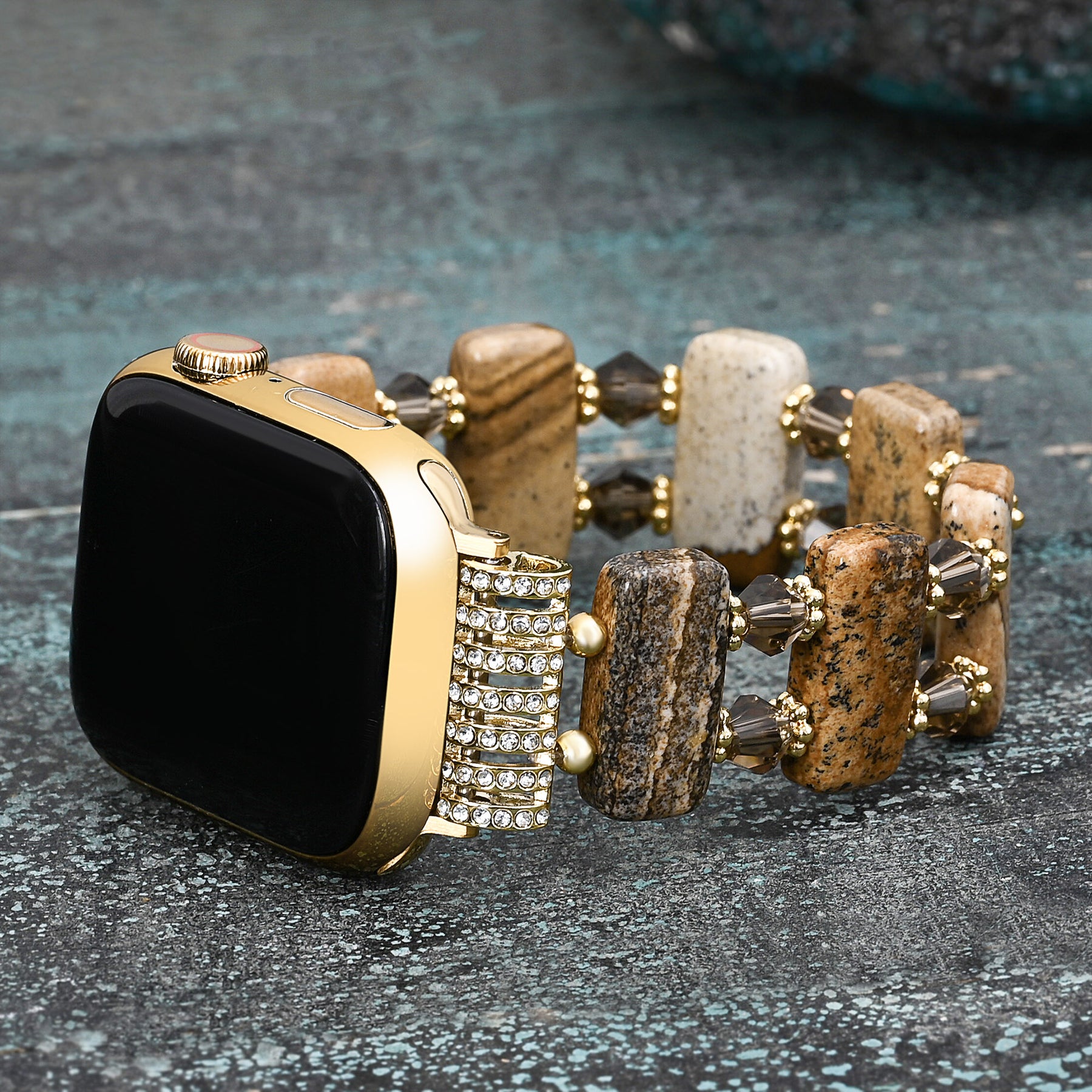 Desert Jasper Stretch Apple Watch Strap