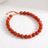 Chunky Red Beaded Necklace