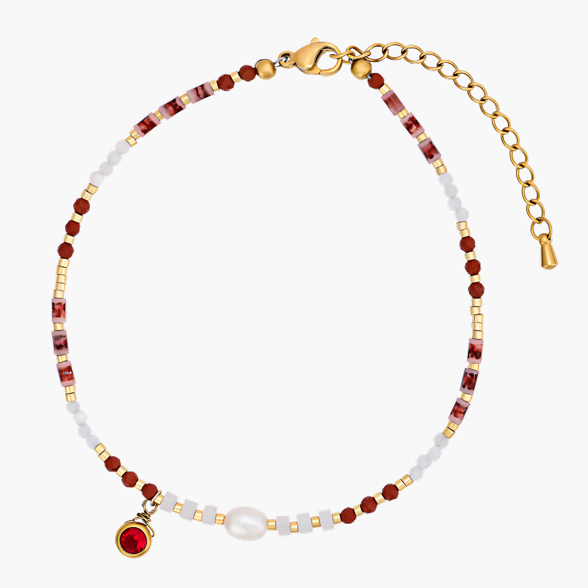 Scarlet Harmony Anklet