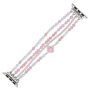 Valentine's Silver Love Stretch Watch Strap