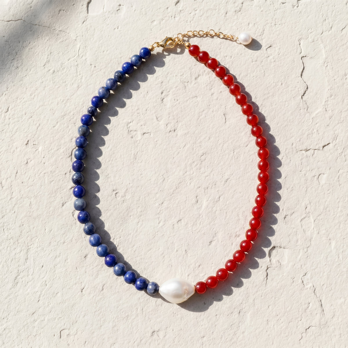 France Riviera Pearl Beaded Necklace