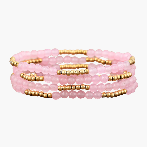 Rose Quartz Radiance Bracelet Set