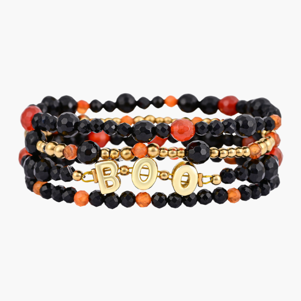 Halloween Pumpkin Patch Bracelet Set