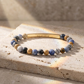 Secret Message Pastel Stone Bracelet