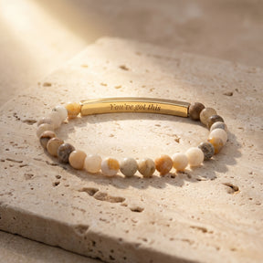Secret Message Pastel Stone Bracelet
