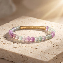 Secret Message Pastel Stone Bracelet