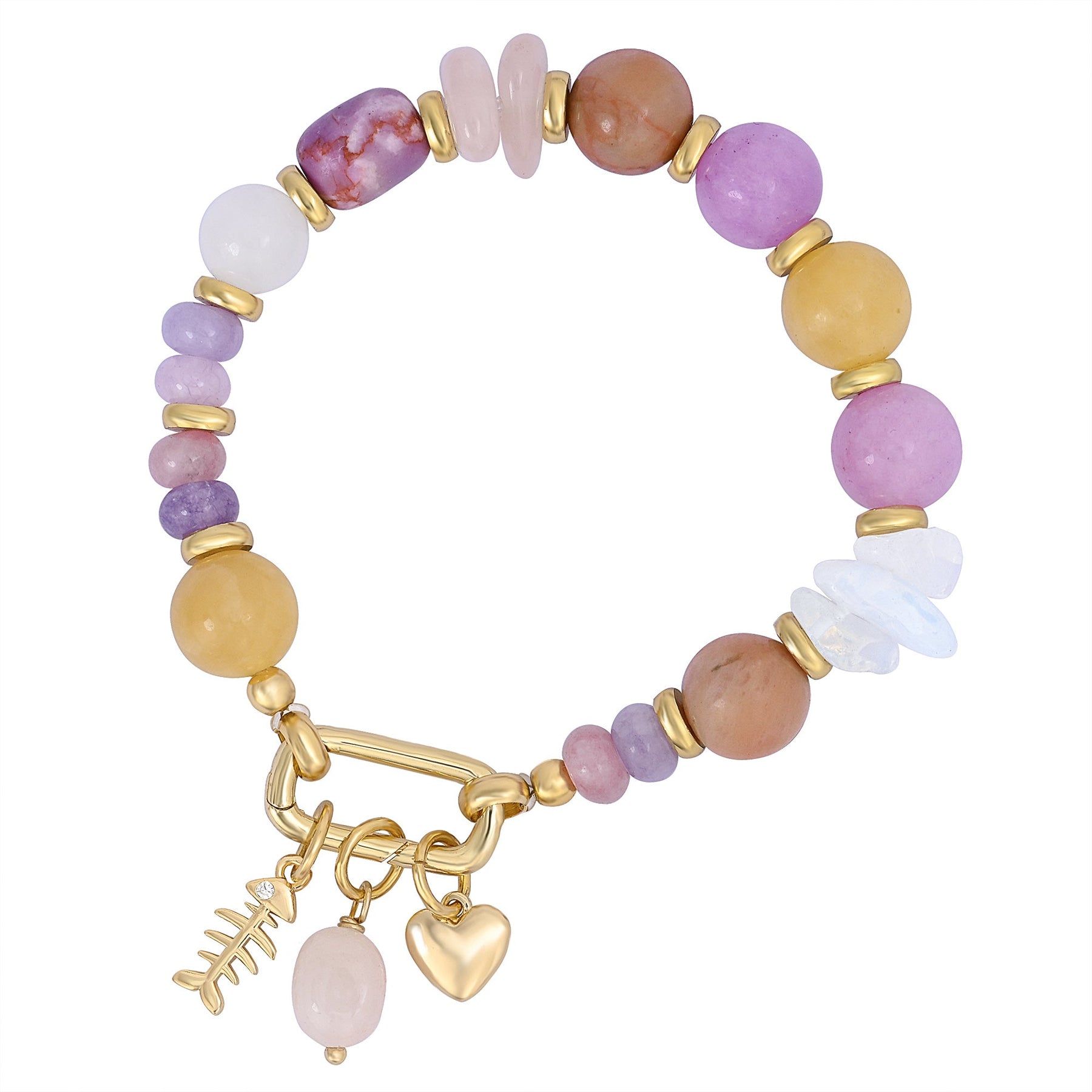 Sunset Bloom Charm Bracelet
