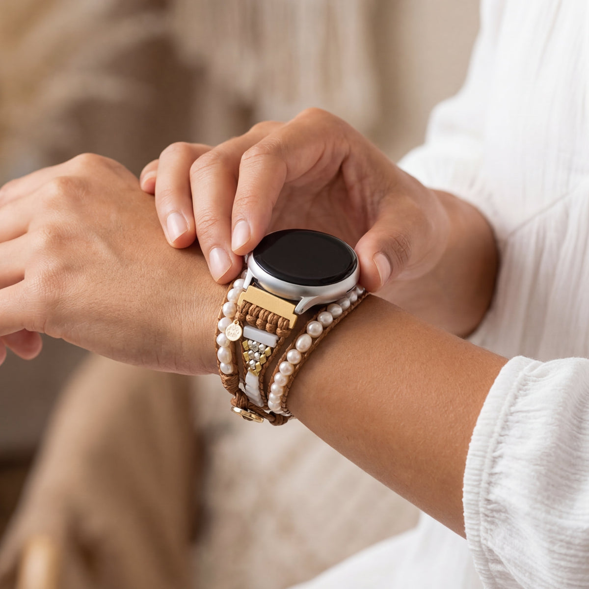 Freshwater Pearl Samsung Galaxy Watch Strap