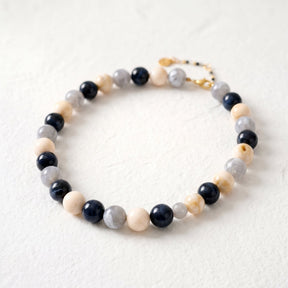 Chunky Teal Beaded Necklace