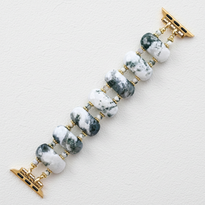 Forest Agate Earth Stretch Apple Watch Strap