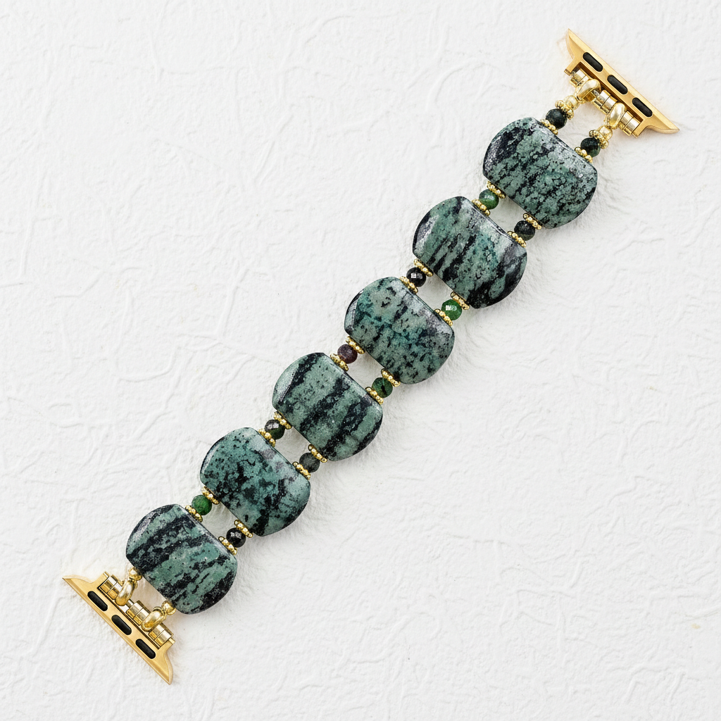 Emerald Moss Taxoite Apple Watch Strap