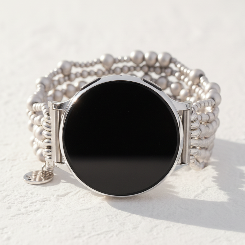 Platinum Demure Samsung Galaxy Stretch Watch Strap