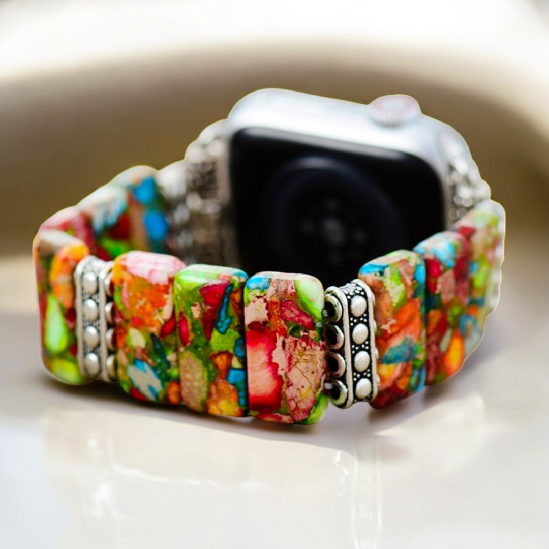 Chic Flower Stretch Apple Watch Strap