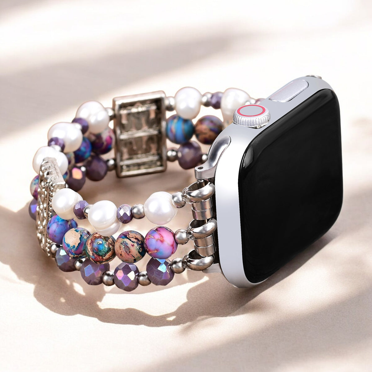Artisanal Jasper Oasis Stretch Apple Watch Strap