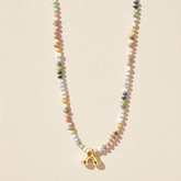 Multicolor Bubble Letter Necklace