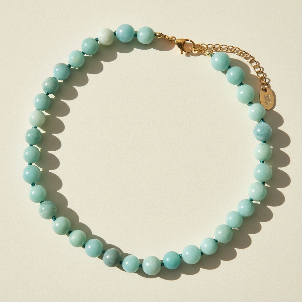 Caribbean Amazonite Choker Necklace