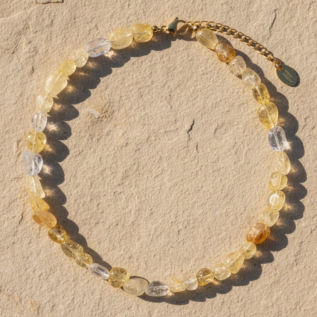 Golden Glow Citrine Necklace