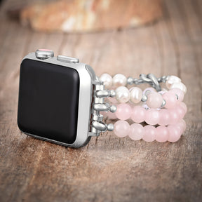 Boss Mom Rose Quartz Stretch Apple Watch Strap