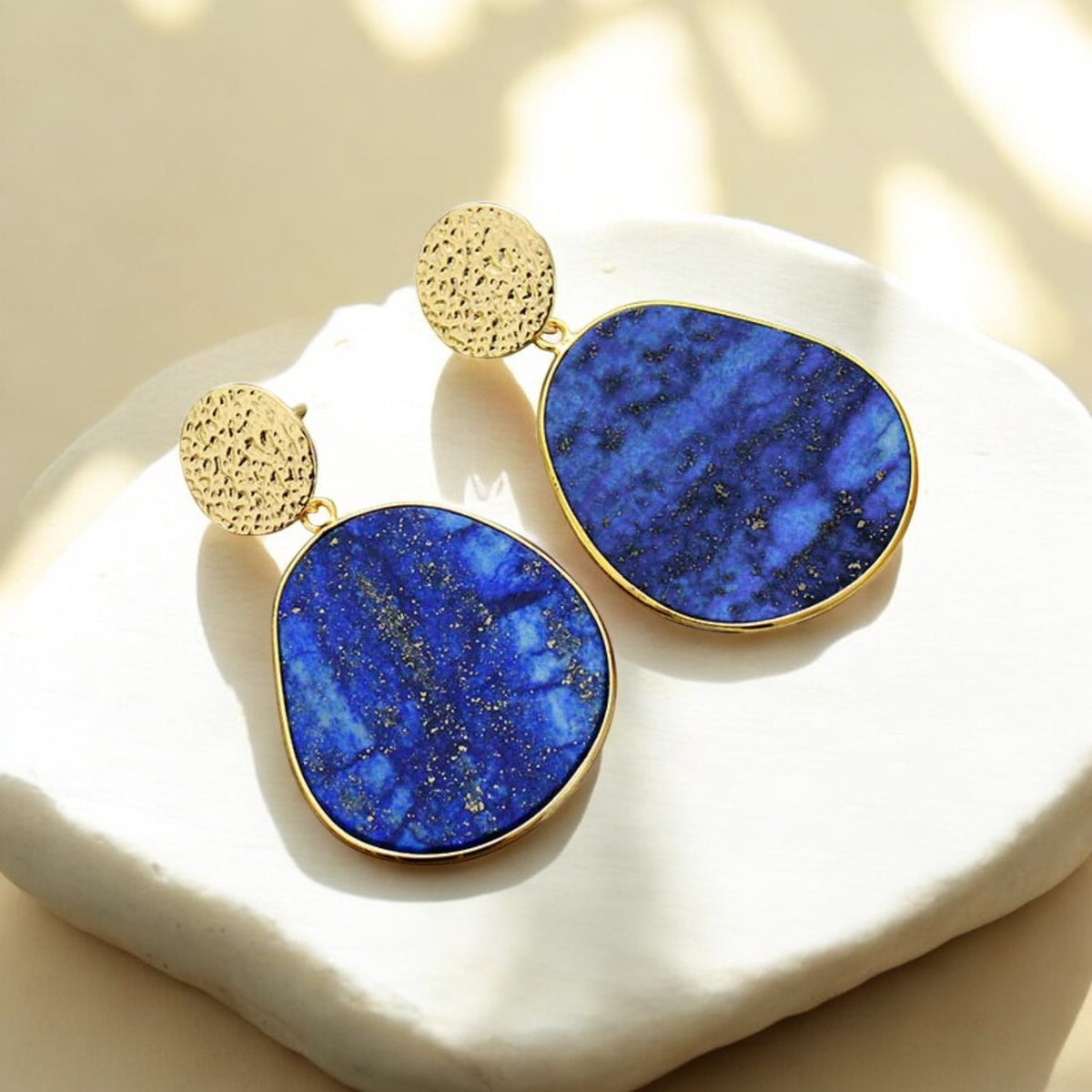 Lapis Lazuli Protection Drop Earrings