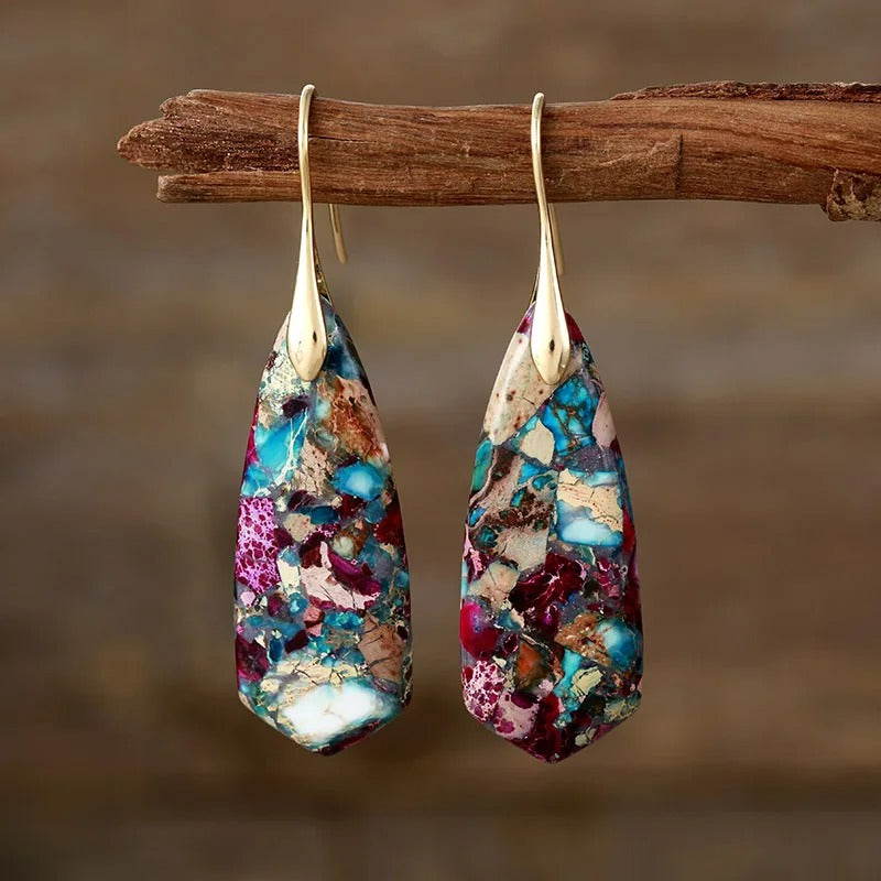 Celestial Mosaic Drop Earrings