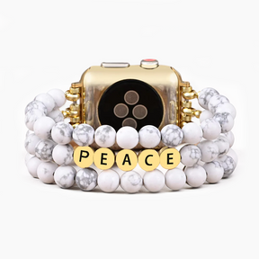 Howlite Peace Inspiration Apple Watch Strap