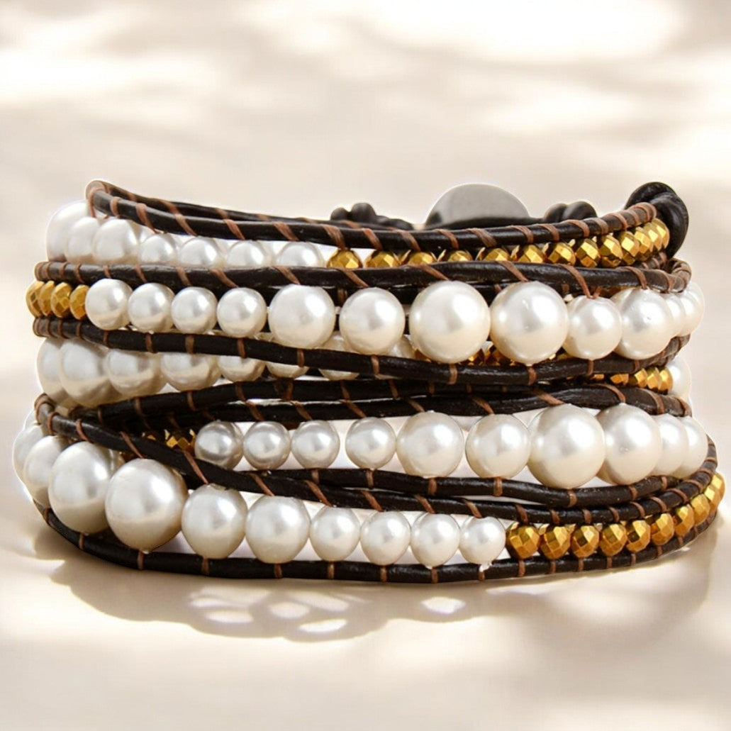 Pearl Protection Wrap Bracelet