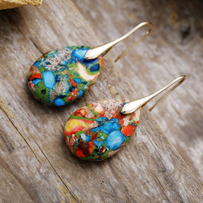 Jasper Essence Drop Earrings