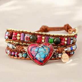 Vibrant Heart Protection Wrap Bracelet