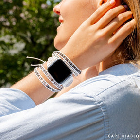 White Labradorite Apple Watch Strap - Cape Diablo